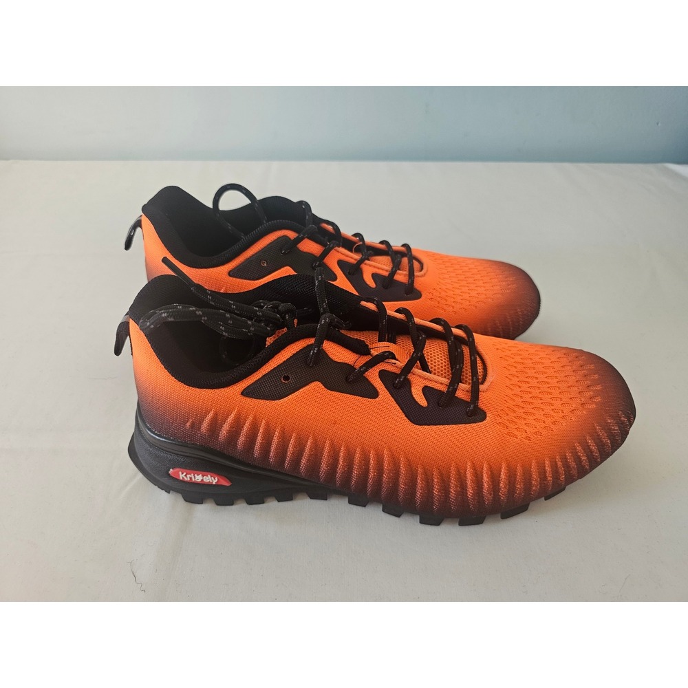 Gorpcore Kricely Trail Shoes Mens Size 7.5 Orange Black Ombre Hiking M903